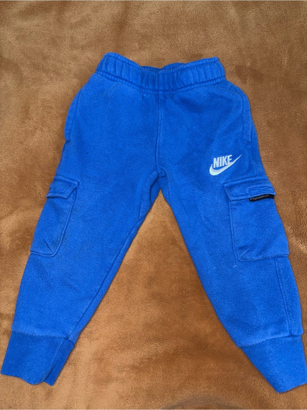 Nike Royal Blue Cargo Fleece Joggers for Kids